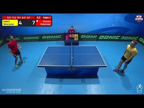 08:30 Valerii Tatarynov 2 - 3 Mykola Halynskyi West 1 WIN CUP 25.11.2022 | TABLE TENNIS WINCUP
