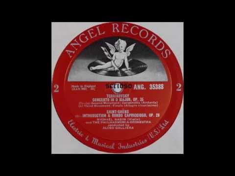 Tchaikovsky Violin Concerto 2,3mov, Saint Saens Introduction And Rondo Capriccioso ,Michael Rabin, V