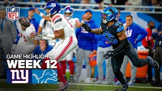 New York Giants vs Detroit Lions Game Highlights | 2025 NFL Season Week 12