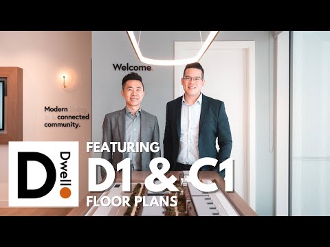 Dwell by Anthem Properties com plantas baixas D1 e C1 - Townhomes Burquitlam Area