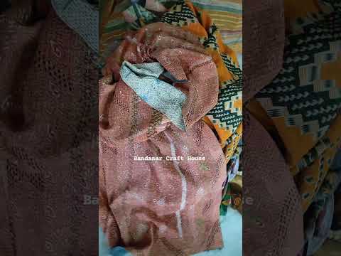 Multicolor vintage cotton kantha cushion cover