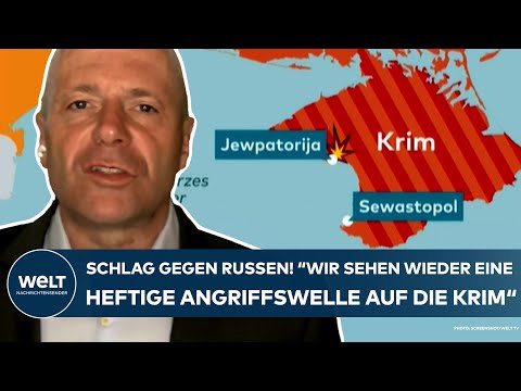PUTINS KRIEG: Russen in der Klemme! "Wir sehen wieder eine heftige Angriffswelle auf die Krim!"