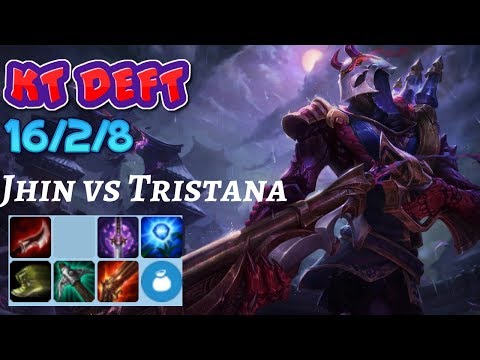 KT Deft Jhin ADC vs Tristana | Korea High Elo