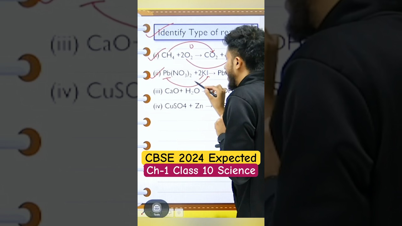 Ch -1 Chemical Reactions & Equations||Class 10 Science ||#cbse2024boards#class10science#mcqs