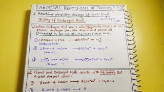 9) Chemical Rxn of Carboxylic acid| O-H bond Cleavage| Acidity of carboxylic acid #neet #class12