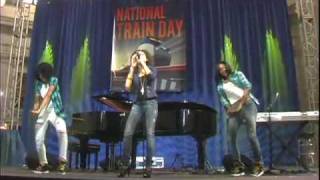 Karina Pasian performs in Was. D.C. for National Train Day