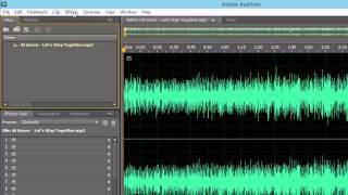Adjusting Volume with Adobe Audition