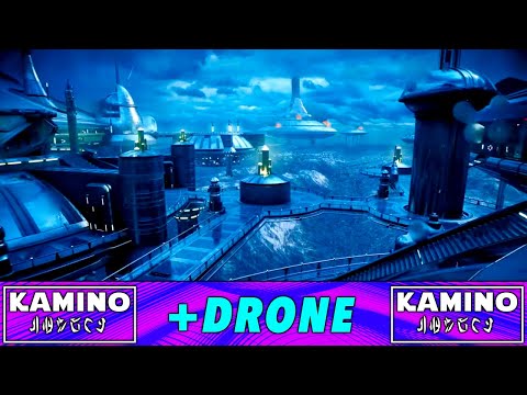 KAMINO RAIN + 🔊 DRONE 🔊 10 Hours - 🎬 Star Wars Inspired 🎬 - Ambience / White Noise