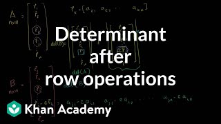 Linear Algebra: Determinant after row operations