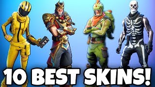 TOP 10 BEST SKINS in Fortnite! The COOLEST of all SKINS! (Fortnite Battle Royale Best Skins)