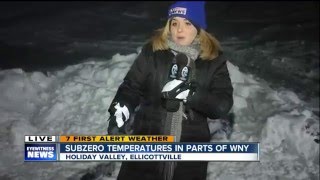 Temps reach ten below zero in parts of WNY!