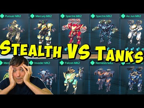 Full Stealth VS Full Tank Hangar - Whats Better? War Robots Mk2 Live WR