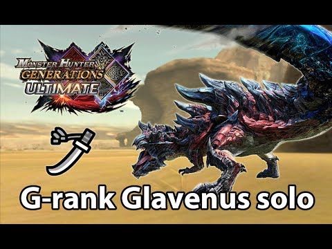 MHGU | G-rank Glavenus solo (Valor Long Sword) - 3'45