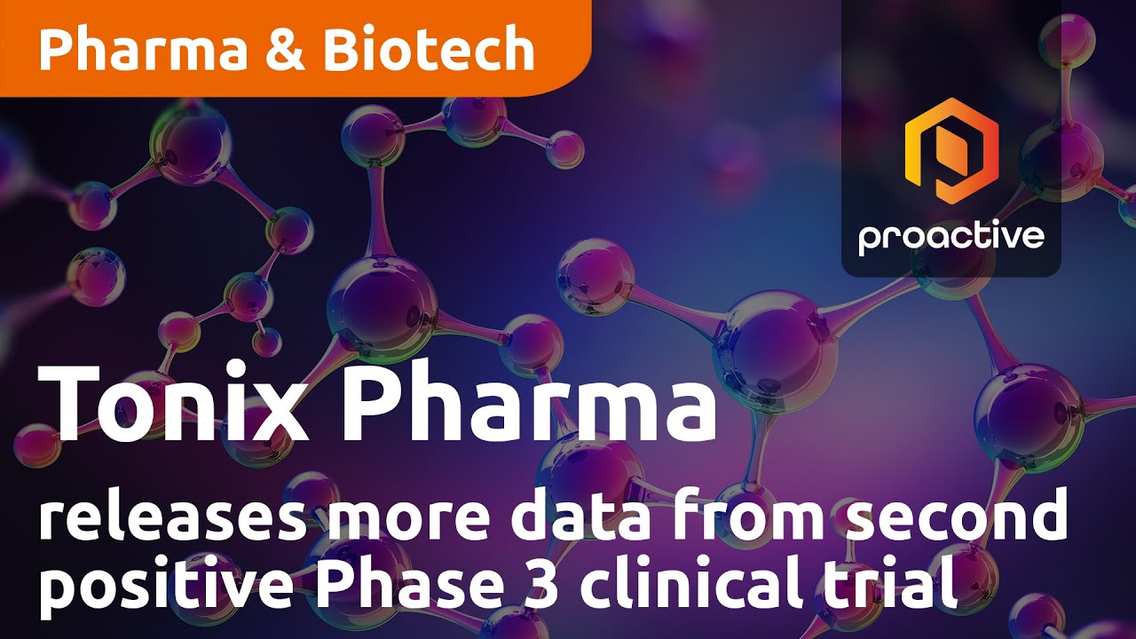 Tonix Pharmaceuticals releases more data from second positive Phase 3 clinical trial of TNX-102 SL