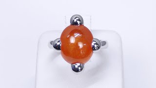 Pt950 スペサルティンガーネット リング