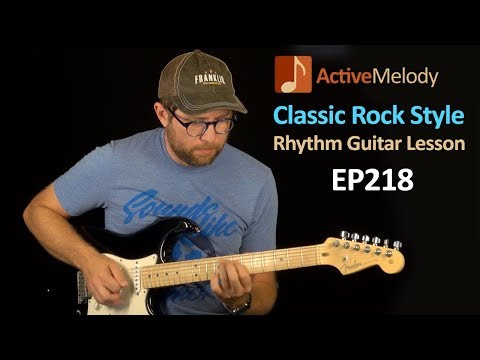 Classic Rock Rhythm Guitar Lesson (Includes Fill Licks) - EP218