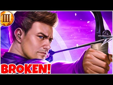 T3 HAWKEYE IS UNBELIEVABLY BROKEN! STRONGEST SPEED HERO??!! Marvel Future Fight
