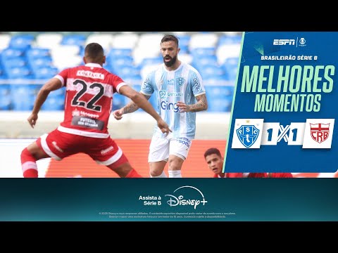 CRB larga na frente com belo gol, mas sofre EMPATE do PAYSANDU na Série B I Melhores Momentos