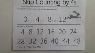 Skip Counting by 4's-updated