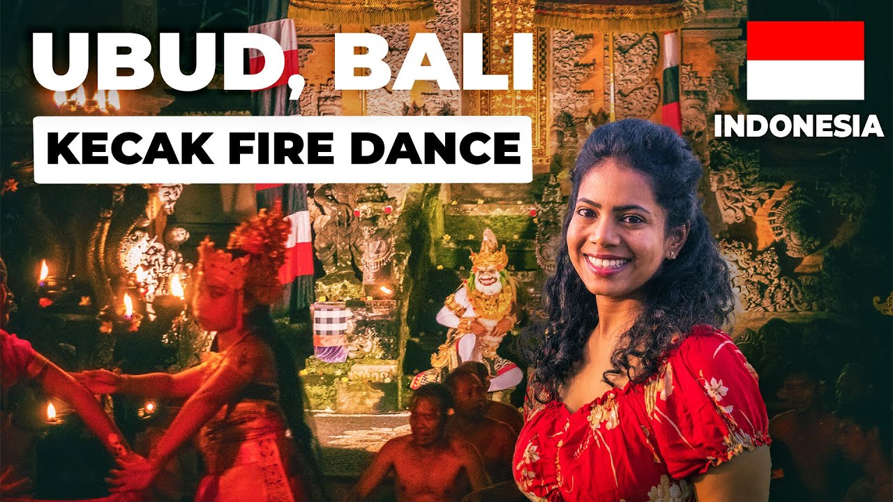 Travelers witness the Kecak Fire Dance in Ubud.