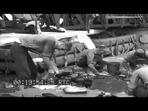 USS Birmingham Takes On Ammo; Japanese Air Attack; Bombardment Of Tinian, 07/08/1944 (full)