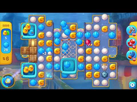 Fishdom 5899 Level - 12 moves - NO BooSTERS