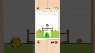 Brain Test 5 Level 16: Help the man cross the bridge! Walkthrough