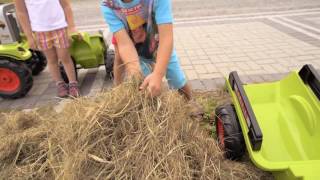 Falk Šliapací traktor 1040AB Claas Arion 430 s vlečkou