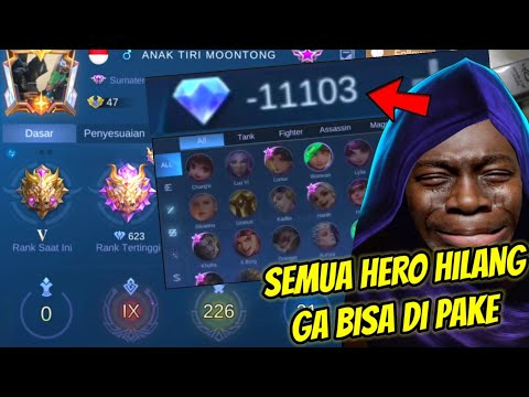 Diamond iileegal minus yang viral di Titidtok ! Semua Hero dan Skin di Tarik