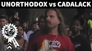 Unorthodox Phrases vs Cadalack Ron (Re-Release) - No Coast Raps | No Coast vs The World