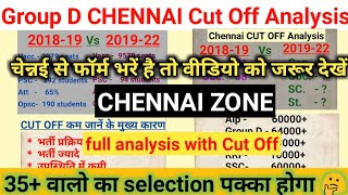 Group D Chennai Zone Cut Off 2022 | RRC GROUP D Chennai Expected Cut Off | चेन्नई से बहुत कम जाएंगी