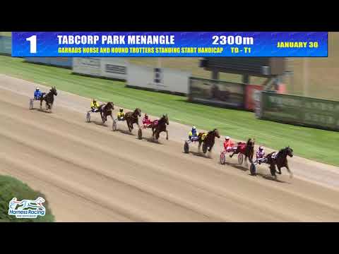 TABCORP PK MENANGLE - 30/01/2018 - Race 1 - GARRARDS HORSE AND HOUND TROTTERS STANDING STA…