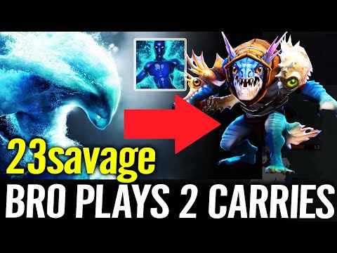 🔥 23savage Morphling Unstoppable - Playing 2 carries at the same time!!! Dota 2 Pro
