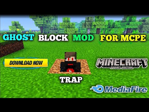 ghost mod for mcpe | ghost block addon for mcpe | fake block mod for mcpe mediafire download link