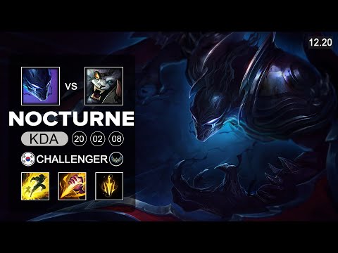 Nocturne vs Rengar Jungle - KR Challenger - Patch 12.20 Season 12