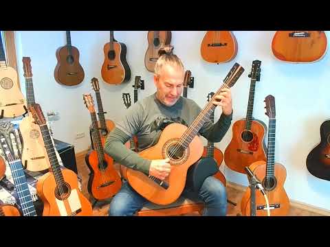 Jaime Ribot ~1900 - rarity - Enrique Garcia/Francisco Simplicio style classical guitar - excellent sound - check video! image 13