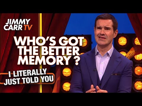 Who’s Got the Better Memory? | I Literally Just Told You | Jimmy Carr TV
