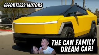 The CAN Family  Custom Cybertruck DREAM CAR!