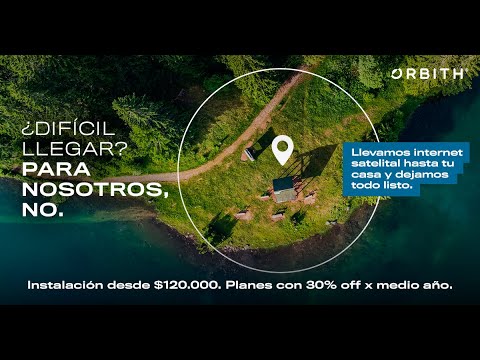 ORBITH, INTERNET SATELITAL - 75% OFF EN INSTALACIÓN FULL A DOMICILIO