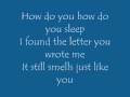 How Do You Sleep - Jesse McCartney (Lyrics ...