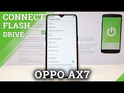 How to Enable OTG Connection in OPPO AX7 - USB On The Go