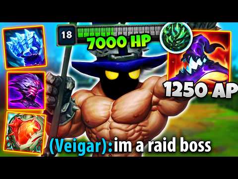 VEIGAR BUT I'M A TANK THAT'S UNKILLABLE... AND I STILL ONE SHOT YOU (7000 HP, 1250 AP)