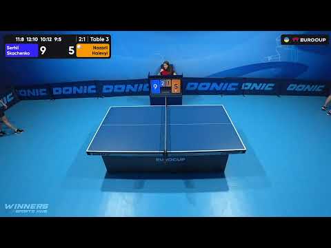 12:00 Serhii Skachenko - Nazarii Haievyi 09.08.2023 TT Euro.Cup Ukraine Master. TABLE 3