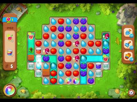 GardenScapes Level 3902 no boosters (16 moves)