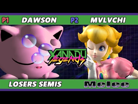 Xanadu Legends Losers Semis - Dawson (Jigglypuff) Vs. mvlvchi (Peach) Smash Melee - SSBM