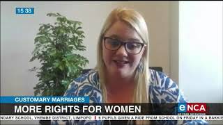 Customary Marriages | More rights for women