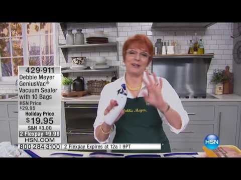 Debbie Meyer GeniusVac Vacuum Sealer with 10 Bags