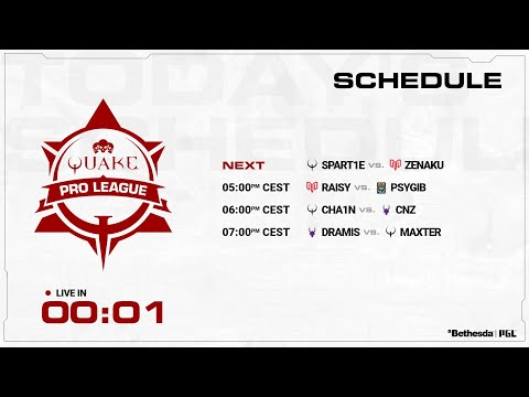 Quake Pro League Season 3 Week 13 with timestamps