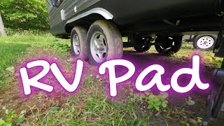 Building a pad for the RV
