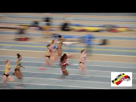 Belgian athletics indoor championships 60m women Heats 2/4